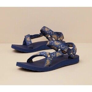 TEVA Original Women's Sun and Moon Insignia Blue Sandals Sz 7 Celestial